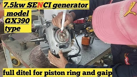 how to 7.5kw generator install piston ring and gap pojisan gx390 type#1