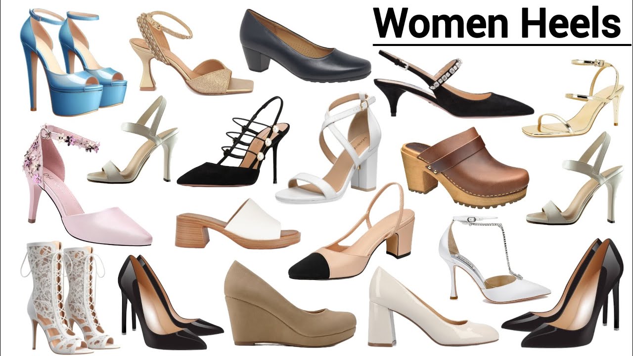 Women Heels Name | Hells Name | Every Type Women Heells | Easy English Learning Process