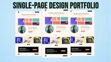 Single-page design portfolio | Frontend Mentor Challenge | JAVASCRIPT PROJECT