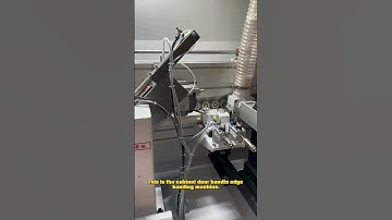 Cabinet door handle edge banding machine manufacturer #edgebandingmachine #edgebander #edgebanding