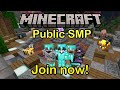Minecraft Public Smp Live | 24/7 Public Server | Java + Pe | #minecraftlive