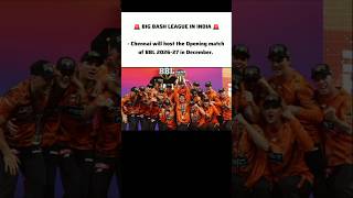 🚨 BIG BASH LEAGUE IN INDIA 🚨- #cricket#video#viral#sport#shorts#bblnews#ytshorts
