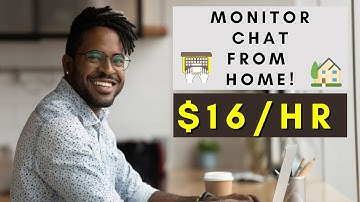 MONITOR CHAT FROM HOME | REMOTE WORK FROM HOME JOBS 2025
