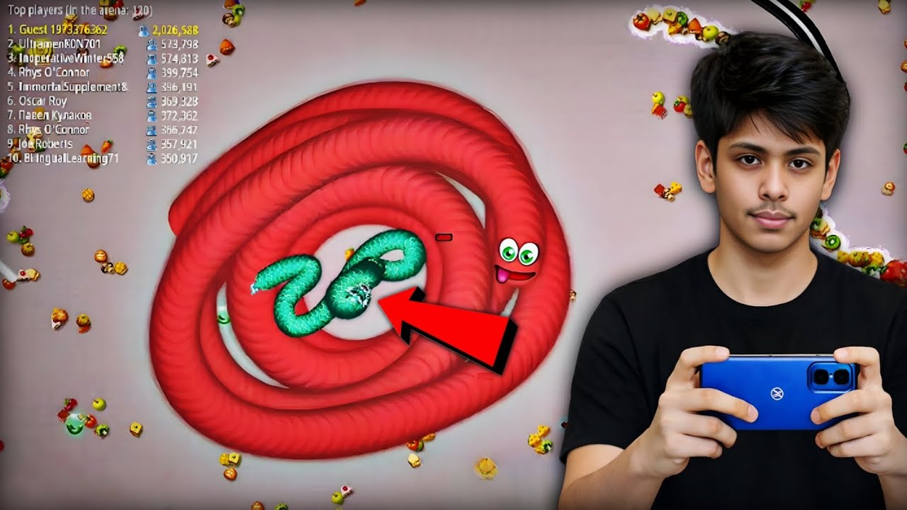 Worms Zone Ka King Ban Gaya 😱 | Noob To Pro Gameplay 😎