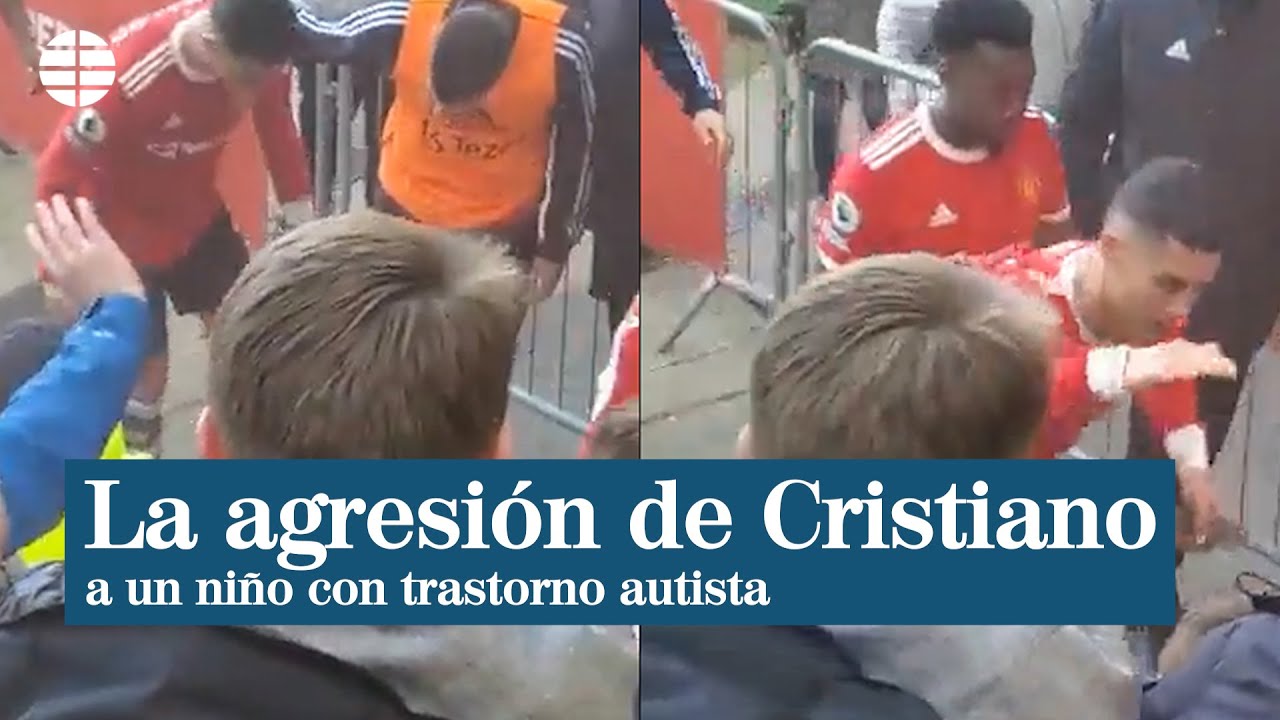 El manotazo de Cristiano Ronaldo a un menor con trastorno autista 