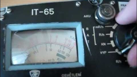 Measuring Strontium 90 with IT-65 Geiger counter