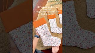 Christmas Stockings sewing pdf pattern link - https sewingpandapatterns etsy 4395558238