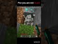 #minecraft pov you are not stupid