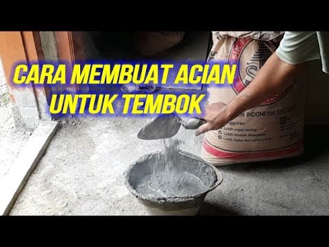 Cara Membuat Acian  Tembok  dengan Mudah YouTube