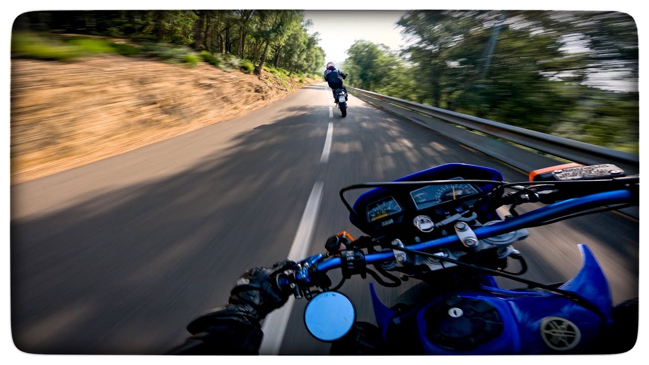 This road never ends😍 // DT 125 SUPERMOTO // RAW