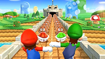 Mario Party 9 MiniGames - Mario Vs Wario Vs Luigi Vs Waluigi (Master Cpu)