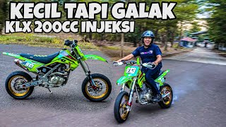 KLX MINI SUPERMOTO INJECTION BORE UP 200 CC @aldoavega9590 GHOIB GARAGE