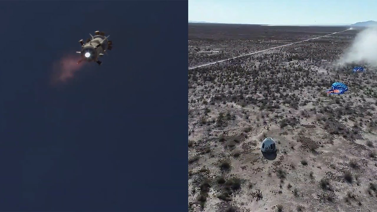 Video till Blue Origin har testat sin nya passagerarkapsel