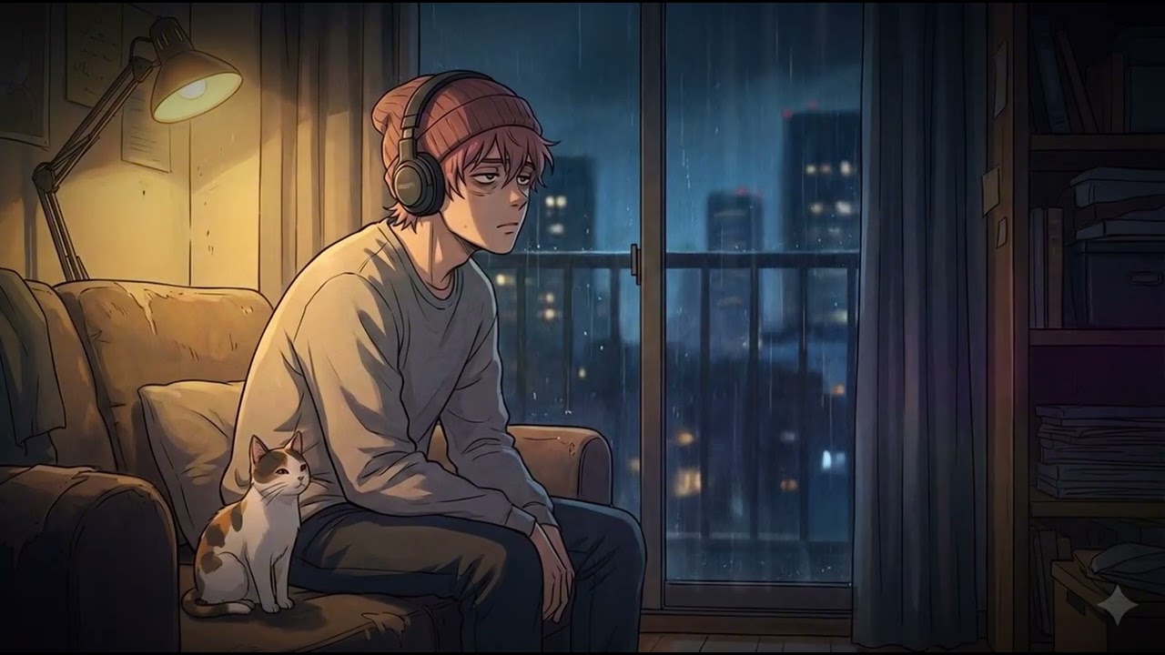 Lights Stay On | Dark Noir Lo-Fi Chill Study Work Sleep Music | Late Night 3AM Vibes