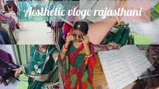 Aesthetic vloge rajasthani ✨️🎀| study vloge |Desk setup | OOTD👗| DIY| ☀️morning rounting 