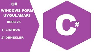 C # programming lessons -25 (Windows Form): Listbox object