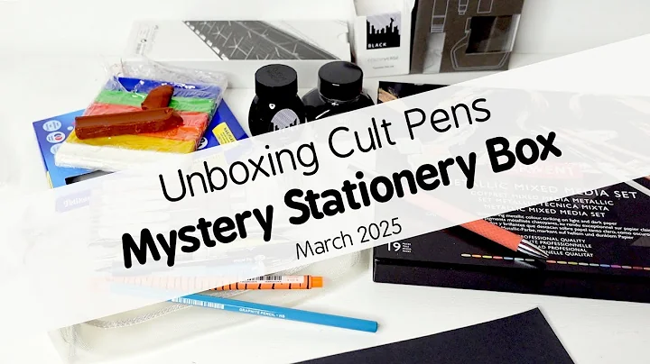 Unboxing Cult Pens Stationery Mystery Box March 2025