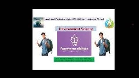 Analysis of PM10 | Particulate Matter sampling and analysis| #pm10 #aqi #pollution #air #hvs #evs 