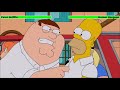 Peter griffin vs homer simpson with healthbars 12