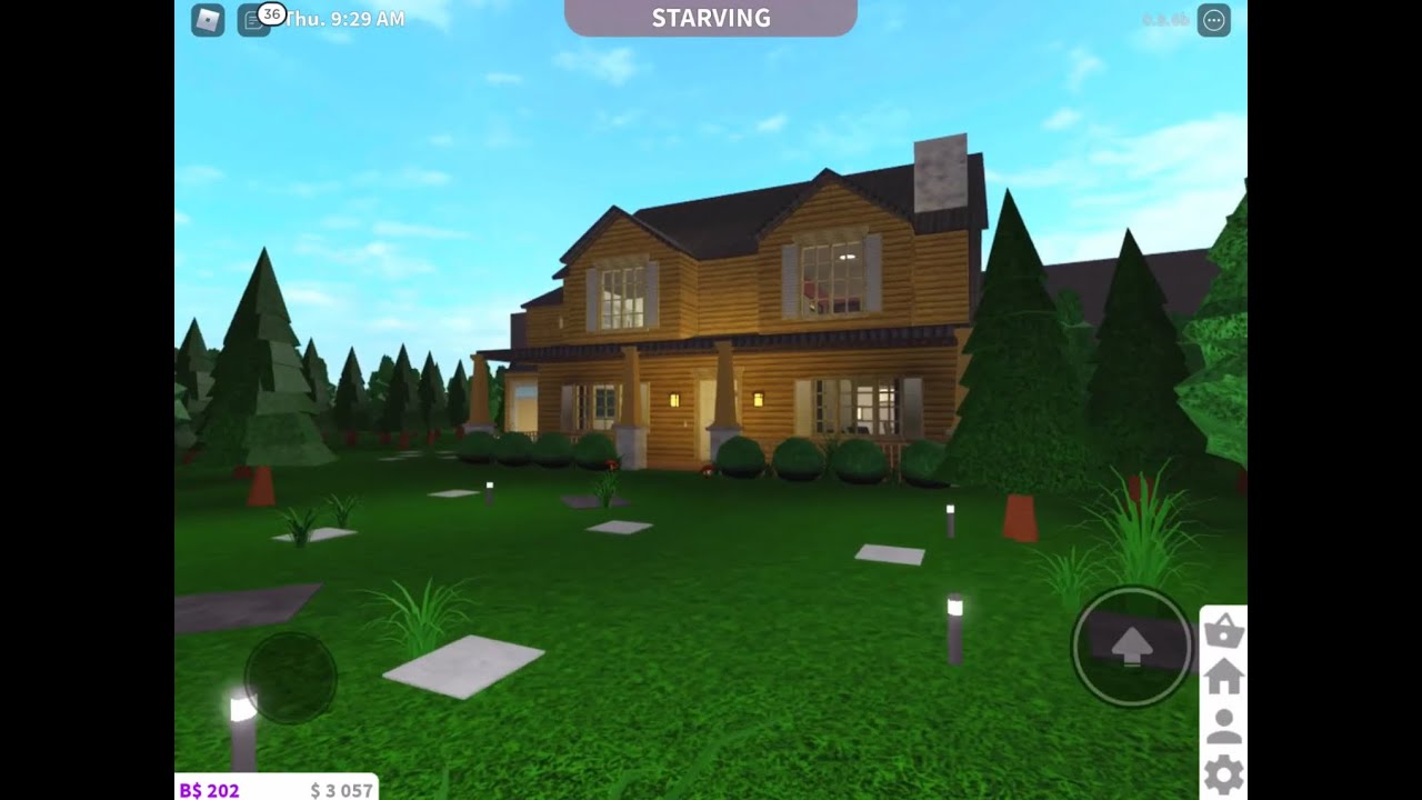 Roblox Bloxburg Cabin In The Woods Speed Build Youtube - roblox speed build cabin