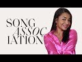 Scarlet May Signs Taylor Swift, Justin Bieber, and Lizzo in a Game of Song Association | ELLE