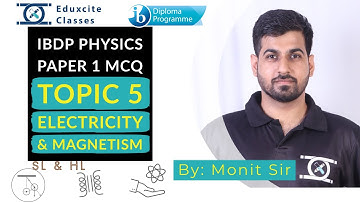 IBDP Physics Topic 5 Electricity & Magnetism | Unwrapping Paper 1 by Monit Sir | Eduxcite Classes