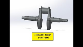 Crank Shaft Design I SOLIDWORKS I 3D Design