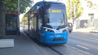 Trams Zagreb 3805 - ZET KONČAR 2412 = 2424 trams line br.2 Savska Zagreb.HR 