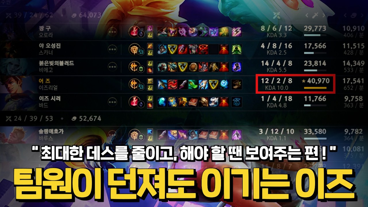 버프먹은 이즈리얼 체급은!?