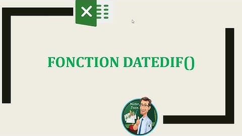 Comment calculer la différence entre deux dates sur EXCEL ?