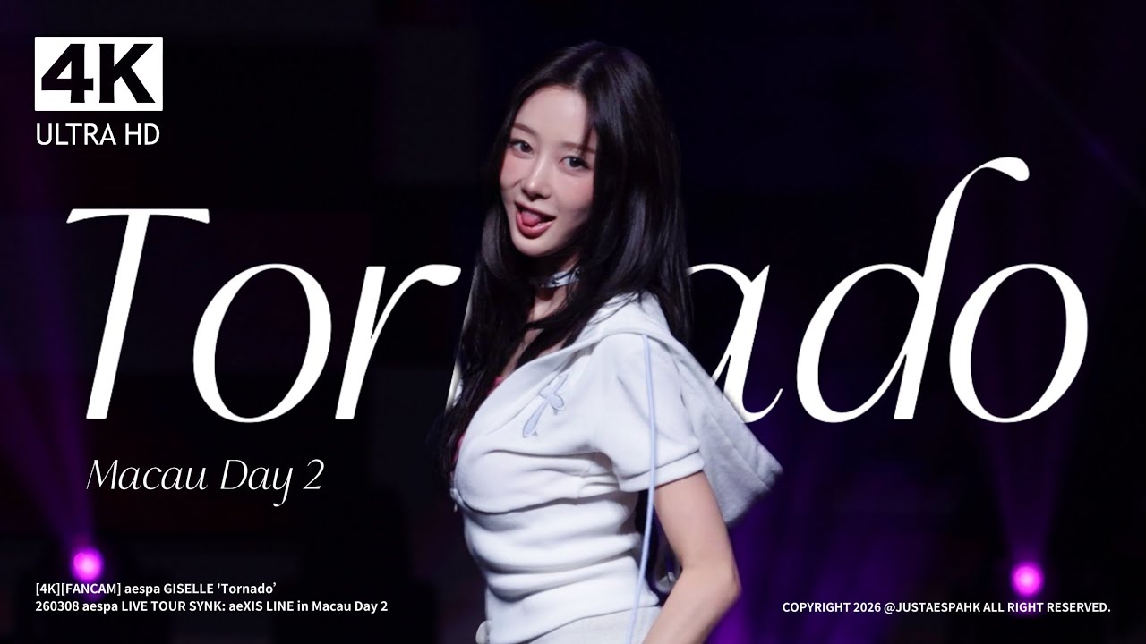 4K][FANCAM] aespa GISELLE 'Tornado'｜260308 aespa LIVE TOUR SYNK