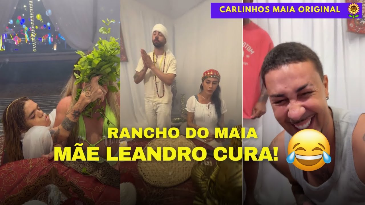 SESSÃO COM MÃE APÔ E PAI RICO | ENCOSTO, VIDA BLOQUEADA? MÃE LEANDRO RESOLVE 😂😂 | CARLINHOS MAIA 🌻