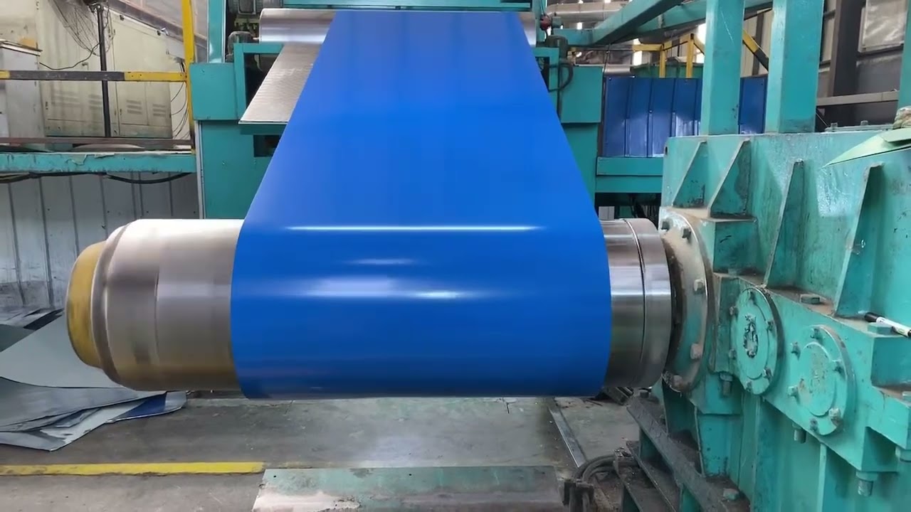 Blue color coated plate