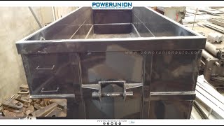 Hook lift bins production and processing.NM450 wear-resistant plate, bottom 6 sides 4mm.PUA20230327