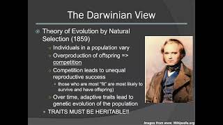 BIO104 Lecture 1 Part 1: Darwin and Evolution