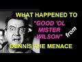 What happened to "Good 'Ol Mister Wilson" from DENNIS the MENACE?