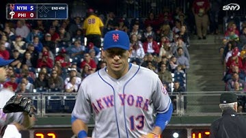 NYM@PHI: Cabrera starts double play in the 4th