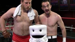 Toiley T. Papers Wrestles Two Professional Wrestlers - Stunt