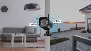 zmodo 1080p outdoor wifi camera with extended night vision