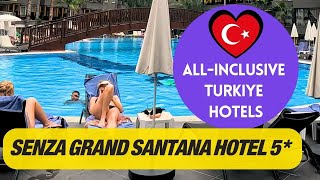 Senza Grand Santana 5* Alanya All Inclusive Resort 2024.  #walkturkey #turkeyholiday
