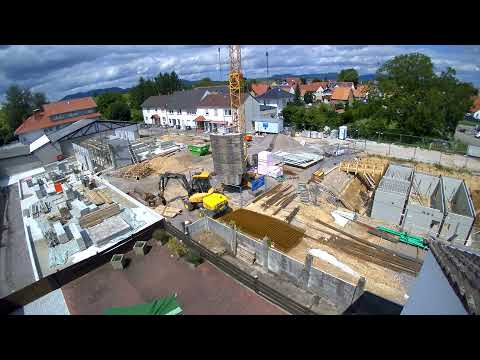 Bericht zum Baufortschritt: Zeitraffervideo bis Ende August 2021