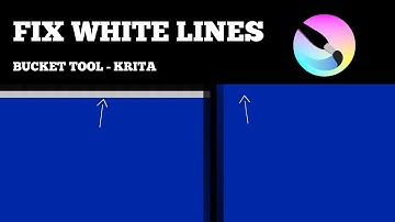 How to Remove White Lines in Krita After Using Bucket Tool