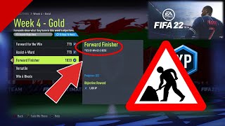Fifa 22 | Error showing with Forward Finisher objective 