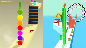 Stack Rider Vs Cube Surfer 🥰🟡🟢 All Levels Gameplay Walkthrough Android, iOS NEW UPDATE!!!