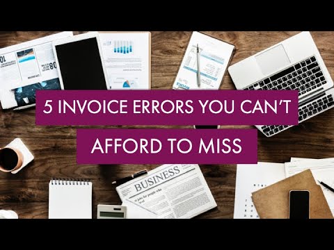 5 Invoice Errors You Can't Afford to Miss - video from Valicom