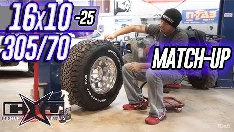 Custom Offsets Match Up: 305/70 on 16x10