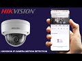 how to enable hikvision ip camera motion detection