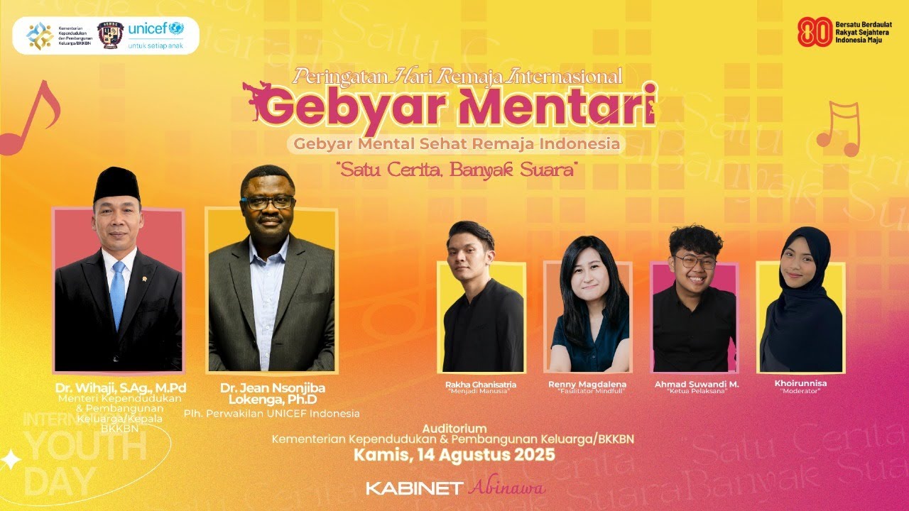 Gebyar Mental Sehat Remaja Indonesia "Satu Cerita, Banyak Suara" Gebyar Mental Sehat Remaja Indonesia "Satu Cerita, Banyak Suara"