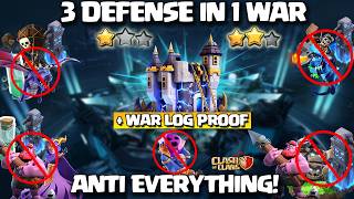 Th18 Anti Thrower Base coc🎉New Th18 War Base + Th18 CWL Base🔥3 Defense in 1 war | Clash of Clans