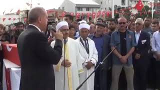 Cumhurbaşkanı Erdoğan, Sivas Şarkışlada Düzenlenen Cenaze Törenine Katıldı.